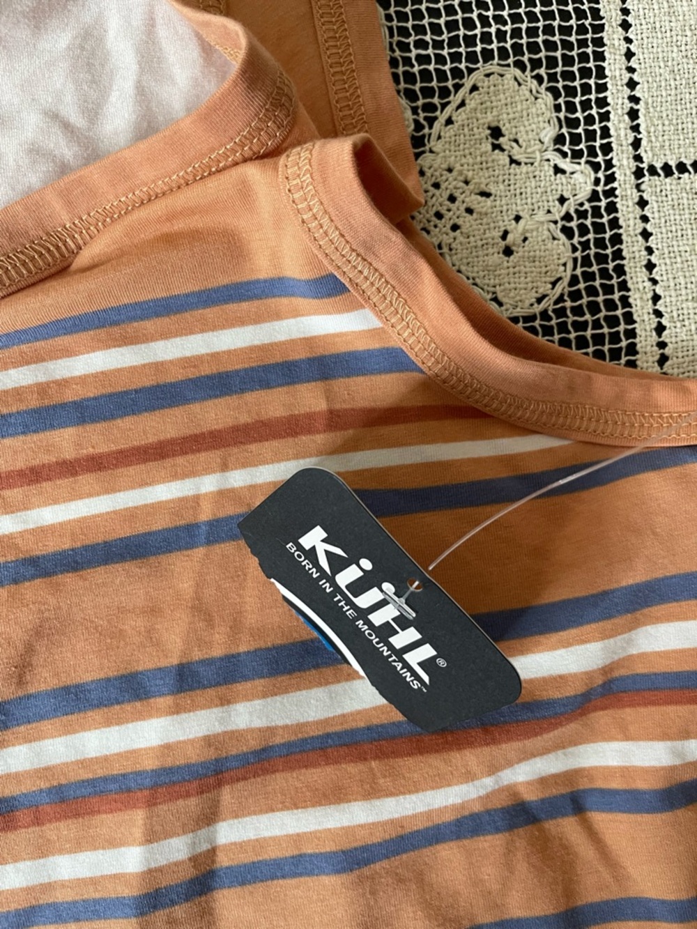Kuhl NWT Solstice Sandstone striped Tank Top size small - Picture 5 of 8
